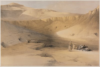Egito e Núbia, volume II: entrada para os túmulos dos reis de Tebas, Bab-El-Malouk, 1848. de Louis Haghe