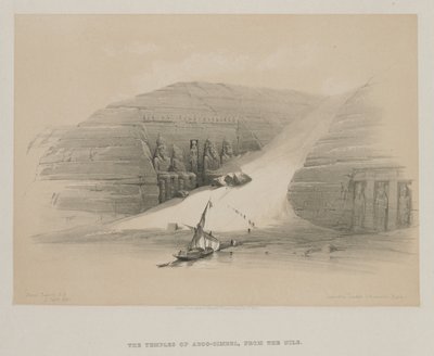 Egito e Nubia, Volume II: Templos escavados de Abo Simble, Nubia, 1848. de Louis Haghe