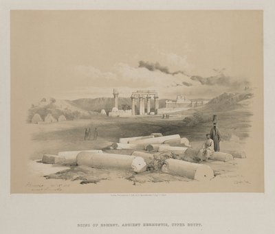 Egito e Núbia, Volume II: Hermont, Ancient Hermonthis de Louis Haghe
