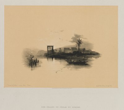 Egito e Núbia, Volume II: Ilha de Philae, no Nilo, Núbia de Louis Haghe