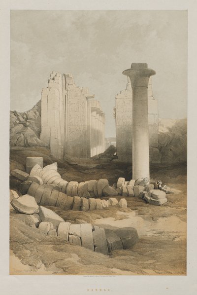 Egito e Núbia, Volume II: Karnak de Louis Haghe