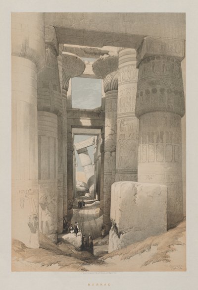 Egito e Núbia, Volume II: Karnak de Louis Haghe
