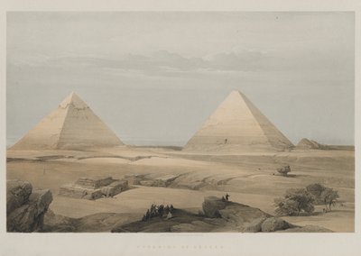Egito e Núbia, Volume II: Pirâmides de Geezeh, 1848. de Louis Haghe