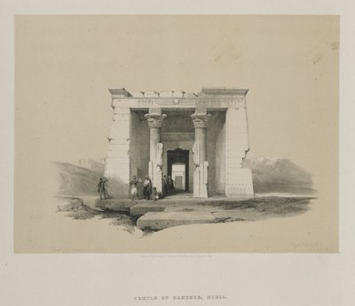 Egito e Núbia, Volume II: Templo de Dandor, Núbia de Louis Haghe