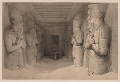 Egito e Núbia: Volume I - No. 14, Interior do Templo Aboo Simbel de Louis Haghe