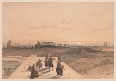 Egito e Núbia: Volume I - Nº 38, Ruínas de Karnak, 1838. de Louis Haghe