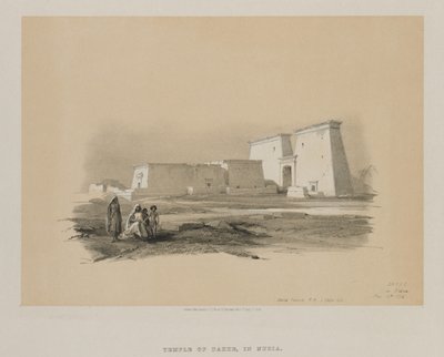 Egito e Núbia, Volume I: Dakke, na Núbia de Louis Haghe