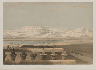 Egito e Núbia, Volume I: Cadeia de Montanhas da Líbia, do Templo de Luxor de Louis Haghe