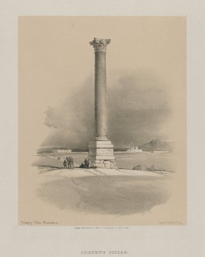 Egito e Núbia, Volume I: Pilar de Pompeu, Alexandria de Louis Haghe