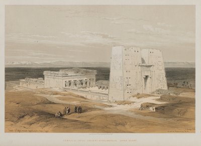 Egito e Núbia, Volume I: Templo de Edfou, Antiga Apollinópolis, Alto Egito, 1847. de Louis Haghe
