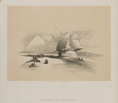 Egito e Núbia, Volume I: A Grande Esfinge, Pirâmides de Gezeeh de Louis Haghe