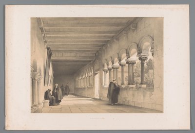 claustro em Tongres
Le cloitre de Tongres (título sobre o objecto) de Louis Haghe