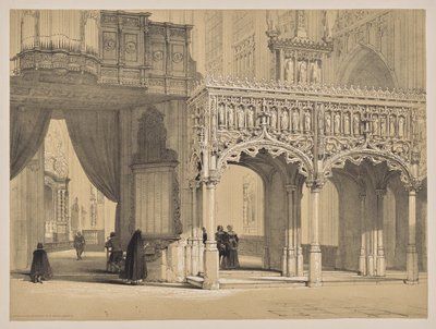 Esboços na Bélgica e na Alemanha, Primeira Série, Tela na Catedral de São Pedro, Louvain de Louis Haghe