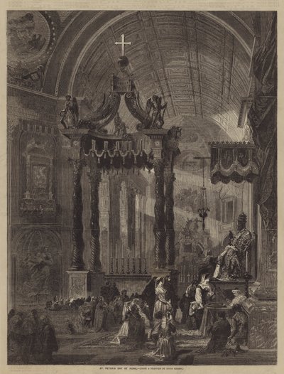 St Peters Day em Roma de Louis Haghe