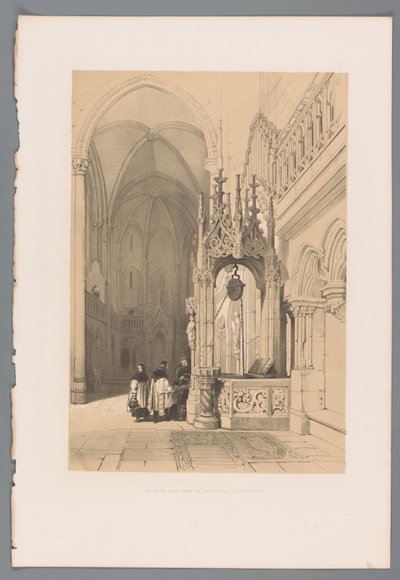 Produção de água em Dom van Regensburg
O Poço Santo na Catedral de Regensburg (título sobre o objecto) de Louis Haghe