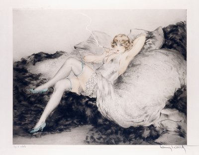 roupa interior branca de Louis Icart