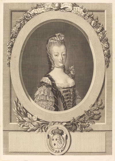 Maria Antonieta da França de Louis Jacques Cathelin after Jean Martial Fredou
