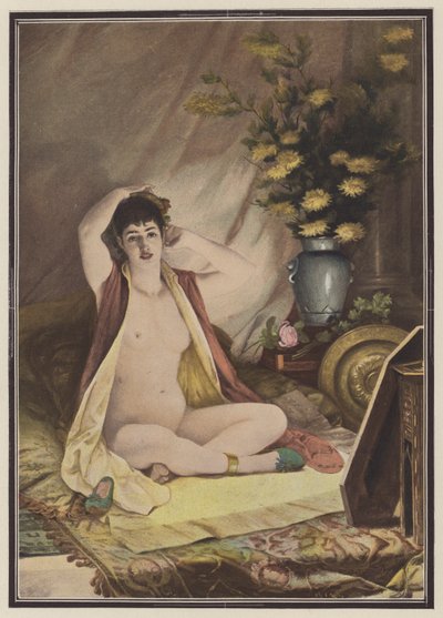 Antes do espelho (cor litho) de Louis Jacquesson de La Chevreuse
