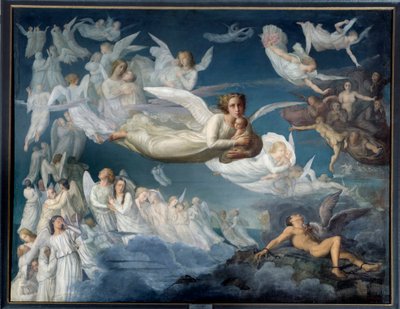 O poema da alma. Le passage des ames Pintura de Louis Janmot (1814-1892) de Louis Janmot