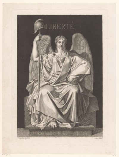 Representação alegórica da liberdade Liberté (título no objeto) de Louis Jean Allais