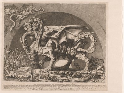 Quimera
Quimera
La Chimère de Monsieur Deprez (título original)
Le tricephale africain ou le monstre à trois têtes (título sobre o objecto) de Louis Jean Desprez