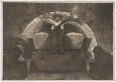 Tumba com a Morte em Pé de Louis Jean Desprez