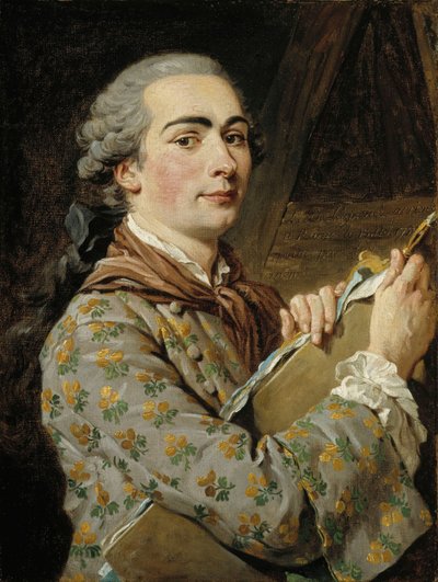 Auto-retrato, década de 1750. de Louis Jean François Lagrenée