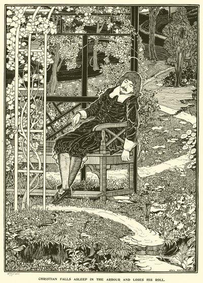 Christian Dorme no Arbour e Perde o Seu Rolo (gravação) de Louis John Rhead