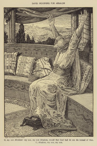 David luto por Absalão de Louis John Rhead