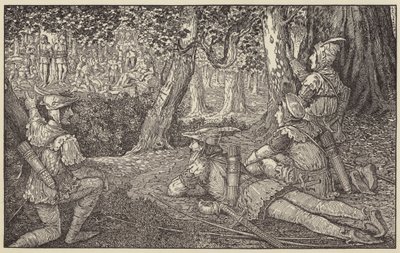 Espiou um grupo de silvicultores e dois cativos de Louis John Rhead