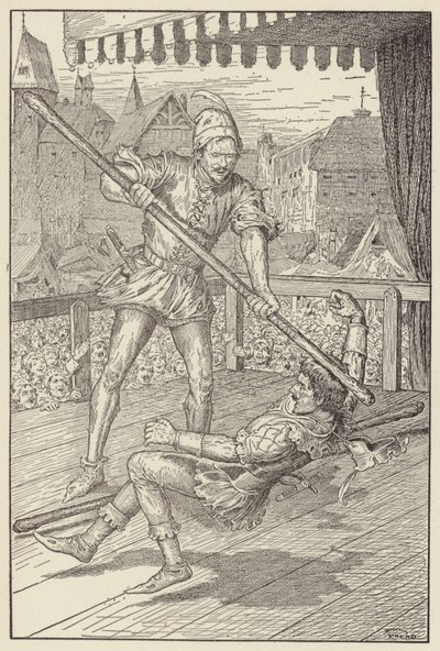 Ele feriu Eric cheio e quadrado em seu crânio de Louis John Rhead