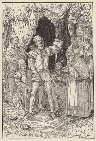 Heres dinheiro bastante mestre, disse Little John, Para pagar o acerto de contas de Louis John Rhead
