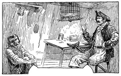 Ilustração de Louis Rhead (1857-1926) para o romance "A Ilha do Tesouro" de Robert Louis Stevenson (1850-1894) 1915 de Louis John Rhead