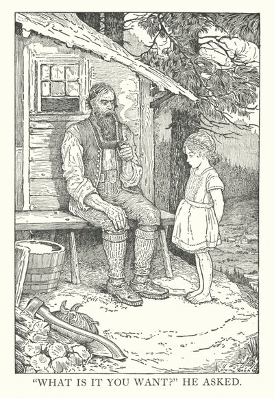 Ilustração para Heidi de Johanna Spyri (litografia) de Louis John Rhead