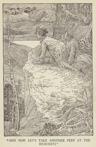 Ilustração para sequestrado por Robert Louis Stevenson de Louis John Rhead