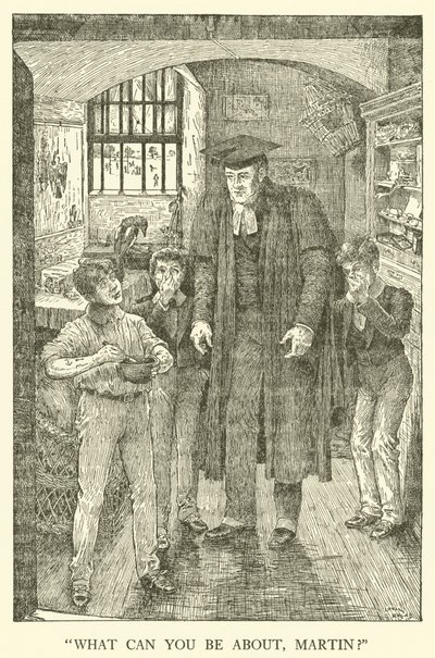 Ilustração para Tom Browns School-Days (gravura) de Louis John Rhead