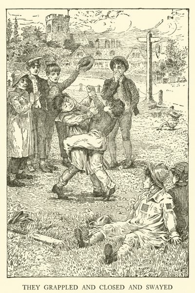 Ilustração para Tom Browns School-Days (gravura) de Louis John Rhead