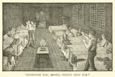 Ilustração para Tom Browns School-Days (gravura) de Louis John Rhead