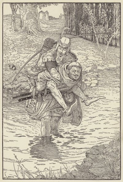 O frade levou Robin de costas de Louis John Rhead