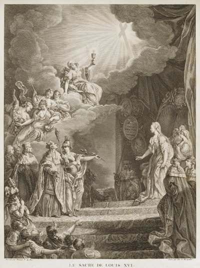 A coroação de Luís XVI de Louis Joseph I Masquelier