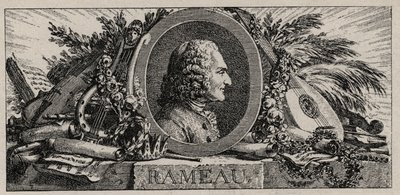 Retrato de Jean Philippe Rameau (1683-1764) gravura de Louis-Joseph Masquelier de Louis Joseph I Masquelier