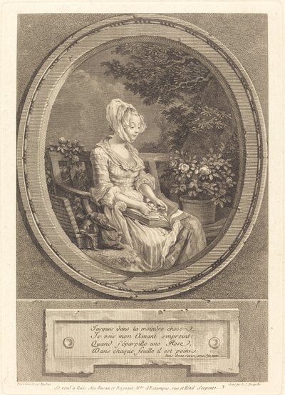 Jusques dans la moindre escolheu de Louis Joseph Masquelier after Pierre Antoine Baudouin