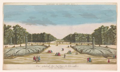 Vista do Jardim de Versailles
Vue des Jardins de Versailles (título sobre o objecto) de Louis Joseph Mondhare
