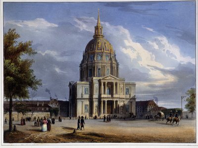 Dôme des Invalides em "Paris em 1837" por Arnout de Louis Jules Arnout