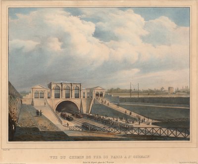 A, paris, para, st, germain ferrovia, lugar, de, lEurope, paris de Louis Jules after Arnout