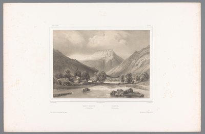 Vista da Gaustatoppen em Telemark
Mont-Gousta à Tellemarken / Gousta. Tellemarken (título sobre o objecto)
Vistas da Escandinávia (título da série)
Vues du Nord. Norvège (título da série) de Louis Julien Jacottet