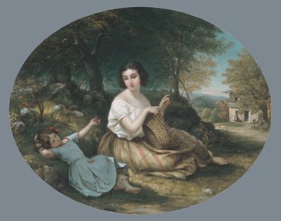 The Basket Maker, 1853. de Louis Lang