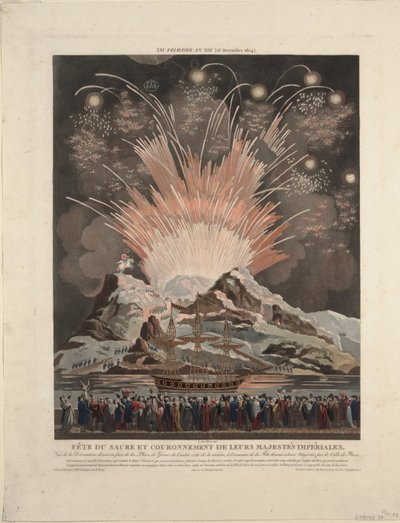 Festas na coroação de Napoleão, 1806 de Louis Le Coeur
