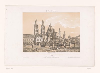 Zicht op de Abbaye aux Hommes met de Église Saint-Étienne te Caen
Caen. O grande Santo Estêvão, ou a Abadia dos Homens (título sobre o objecto)
Hedendaags Frankrijk (título da série)
La France de nos jours (título da série sobre o objecto) de Louis Le Breton