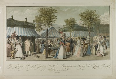 A caminhada do jardim do Palais Royal de Louis Lecoeur